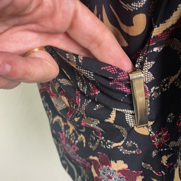 Charter Club surplice wrap floral tunic women’s XL - Picture 6 of 13